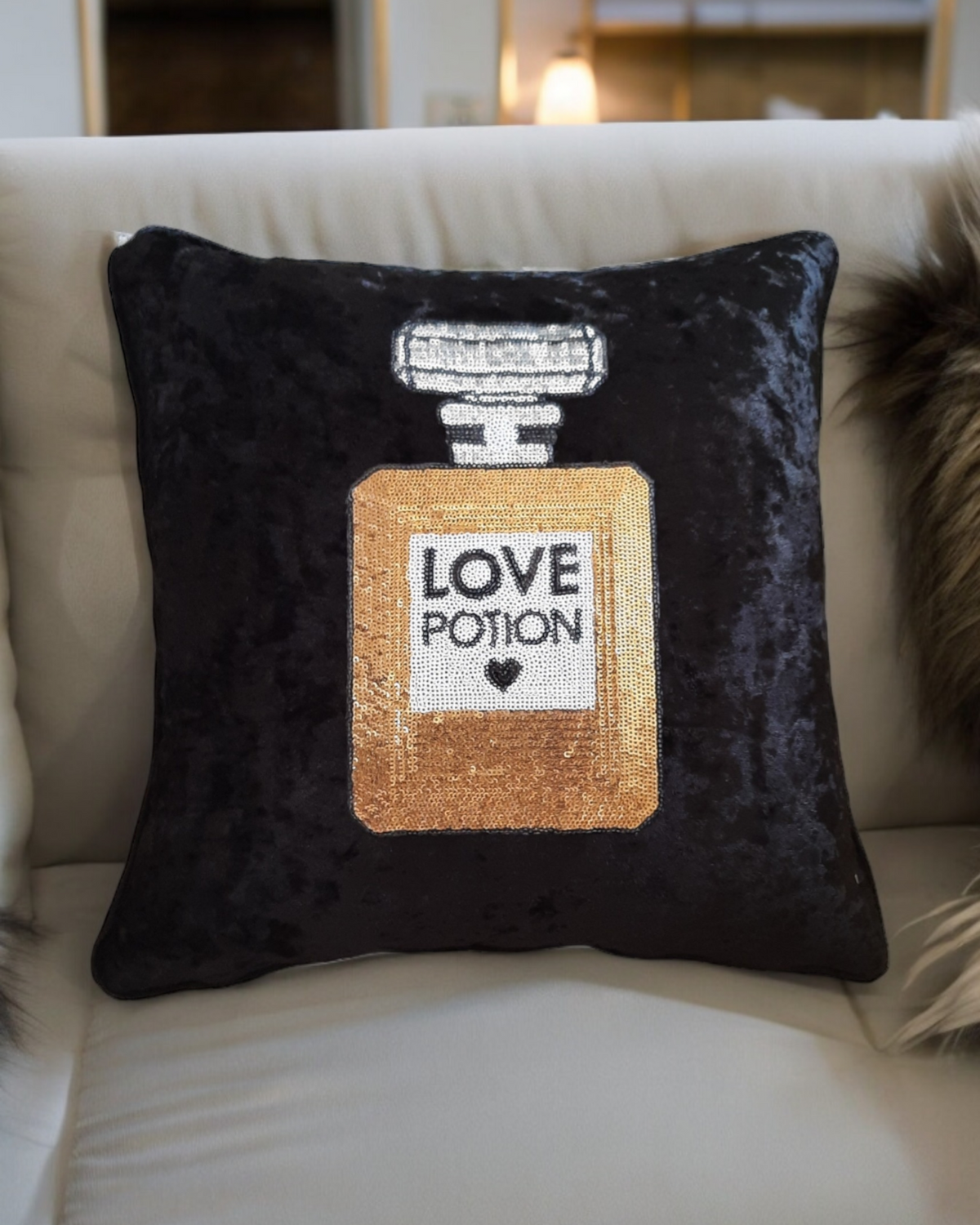 Love Velvet Cushion Cover Love Potion Premium Pillow Heart Cushion For Living Room Heart Pillow For Bedroom Luxury Decorative Cushion Gift